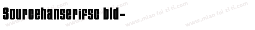 Sourcehanserifsc bld字体转换